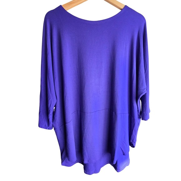 Eileen Fisher Tops - Eileen Fisher Purple Tunic Top L Viscose Blend Oversized Minimalist